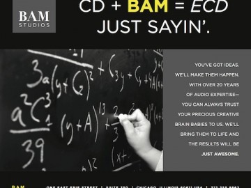 BAM Studios August 2012 “ECD” Ad