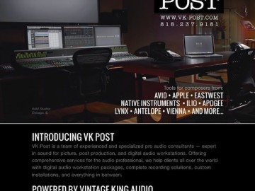 BAM Studios showcased in Vintage King Audio’s latest print campaign!