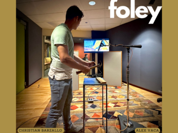 BAM’s sound team records Foley for upcoming film!