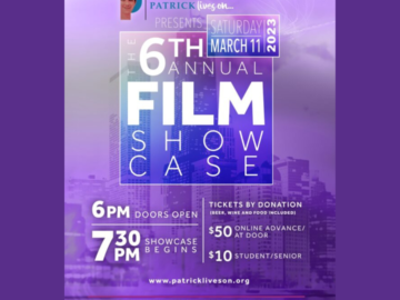 Patrick Lives On Film Showcase and Fundraiser March 2023!