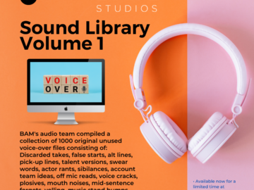 BAM’s Sound Library “Voice Over” is available today!