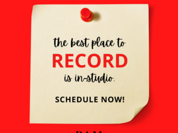 The best place to record is In-Studio!